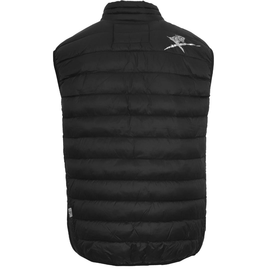 Black - Back - Plein Sport Mens Patch Logo Gilet