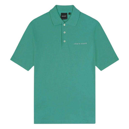 Green - Front - Lyle & Scott Mens Embroidered Logo Polo Shirt