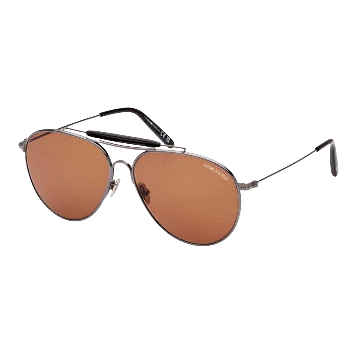 Silver - Back - Tom Ford Mens Raphael Sunglasses