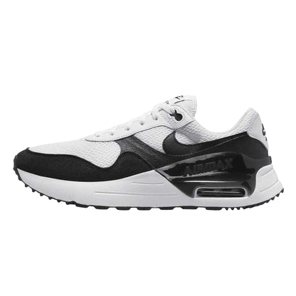 Black-White - Side - Nike Mens Air Max Systm Leather Trainers