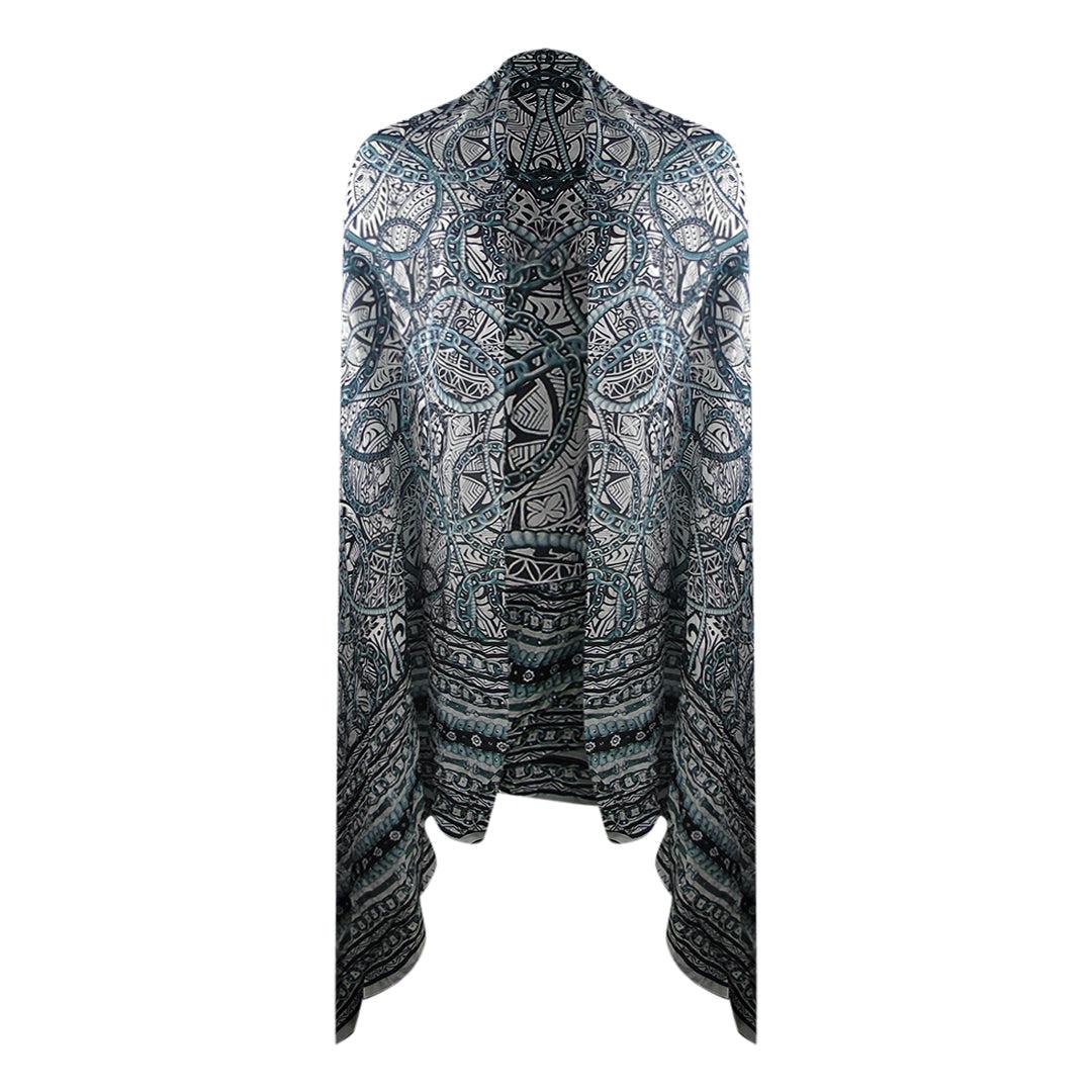 Black - Front - Inoa Unisex Adult Jafari Rectangle Scarf
