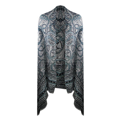 Black - Front - Inoa Unisex Adult Jafari Rectangle Scarf