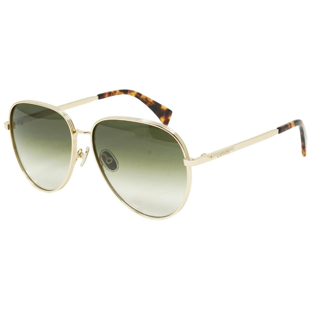 Green-Gold - Back - Lanvin Unisex Adult Gradient Sunglasses