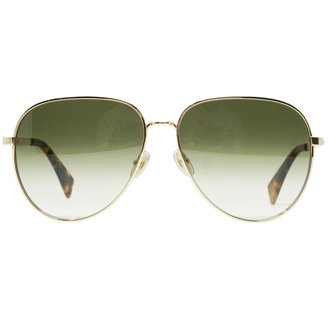 Green-Gold - Front - Lanvin Unisex Adult Gradient Sunglasses