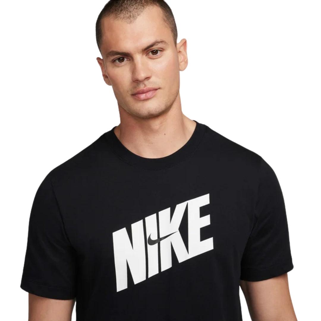 Black - Side - Nike Mens Bold Dri-FIT Logo T-Shirt