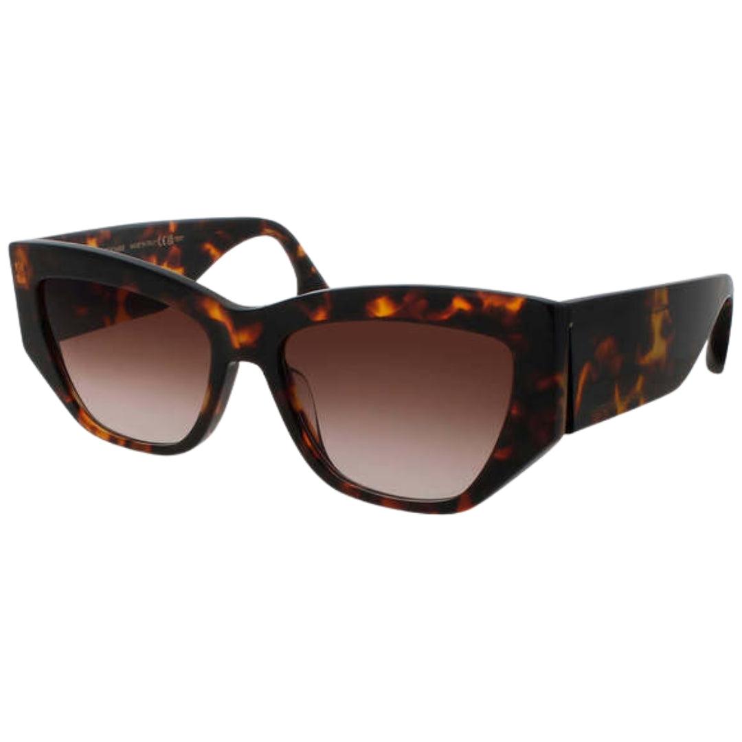 Dark Havana Brown - Back - Victoria Beckham Womens-Ladies Cat Eye Sunglasses