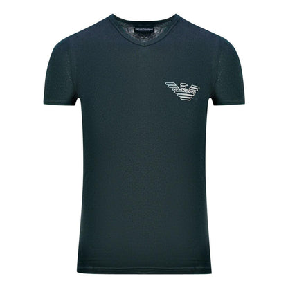 Black - Front - Emporio Armani Mens Logo T-Shirt