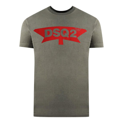 Grey - Front - DSquared2 Mens Bold Logo T-Shirt