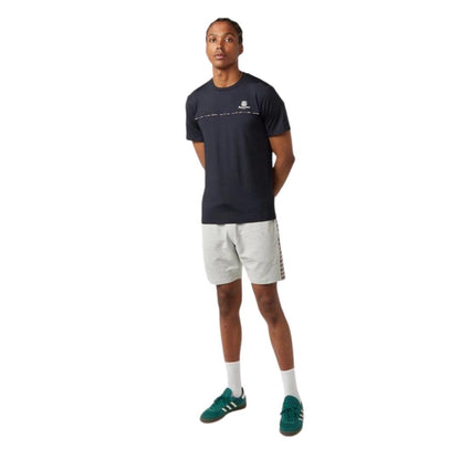 Navy Blue - Lifestyle - Aquascutum Mens Contrast Piping Stretch Active T-Shirt