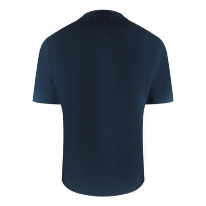 Navy Blue - Back - Aquascutum Mens Active Club Check Pocket T-Shirt