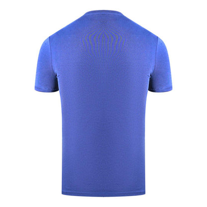 Blue - Back - Armani Jeans Mens 1981 Logo T-Shirt
