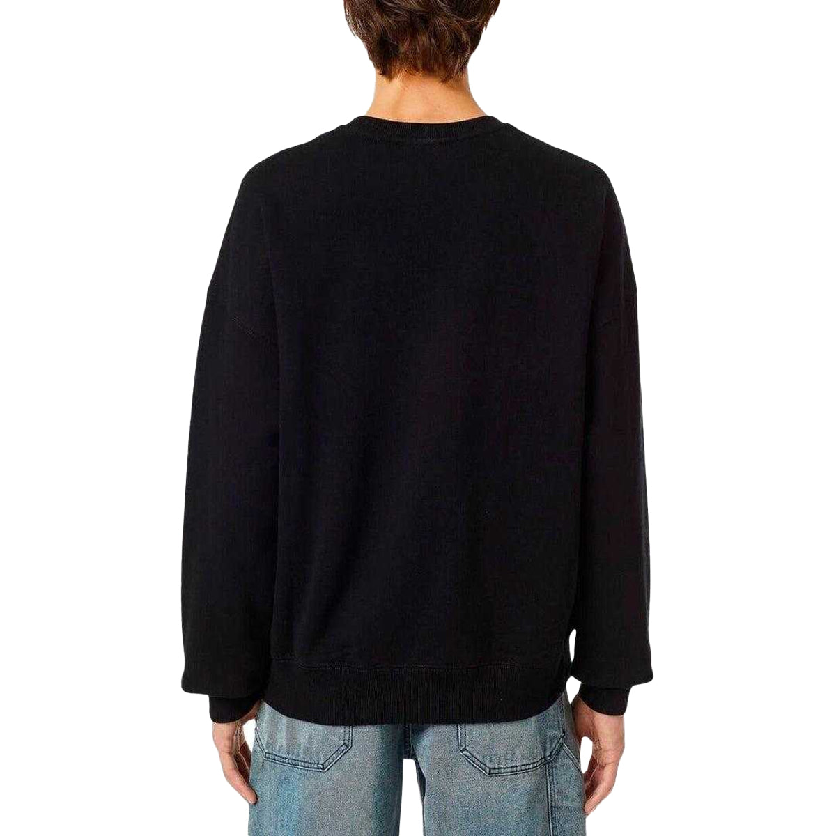 Black - Back - Diesel Unisex Adult Logo Sweatshirt