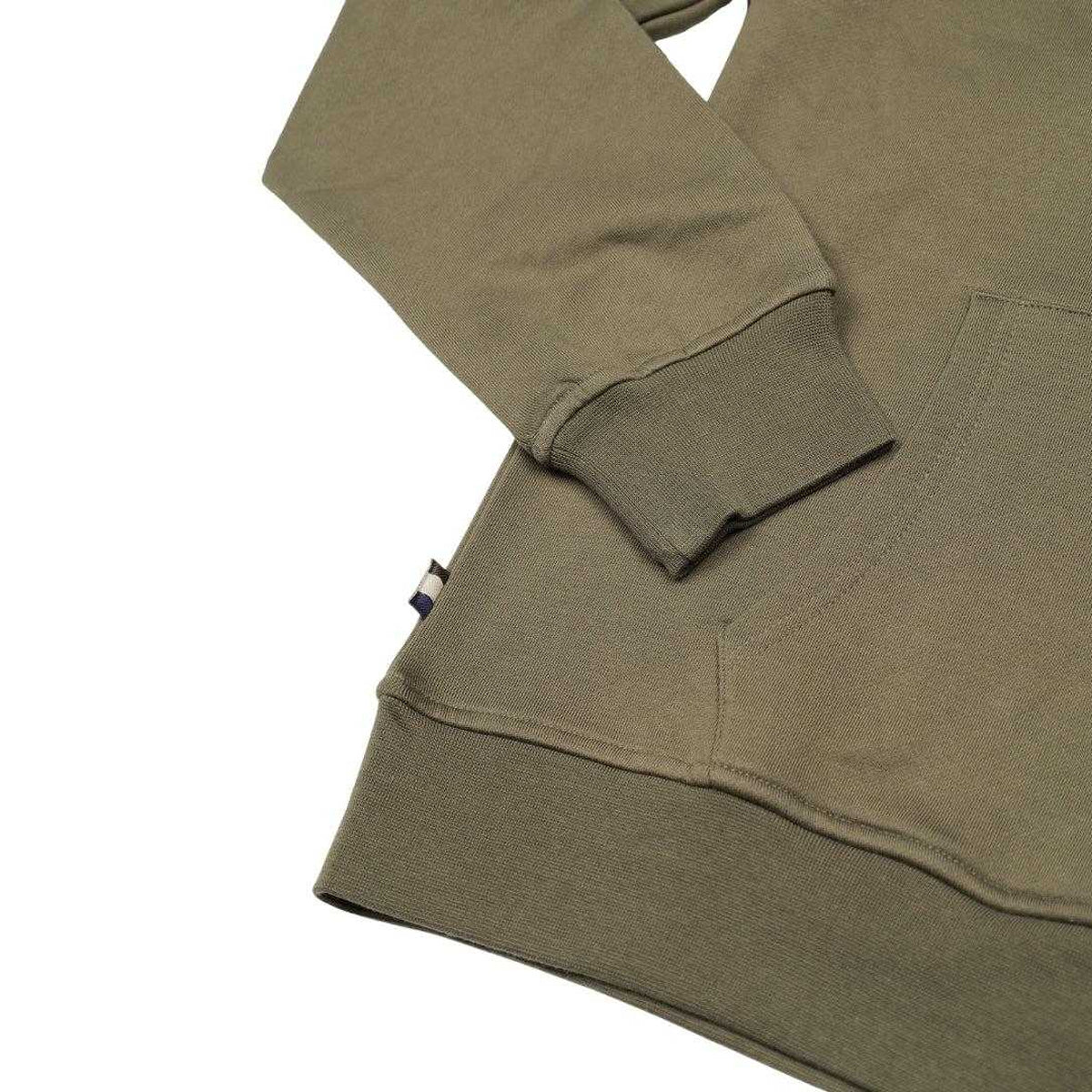 Army Green - Lifestyle - Aquascutum Mens Active Big Logo Hoodie
