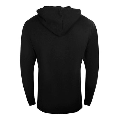Black - Back - Cavalli Class Mens Reversed Logo Full Zip Hoodie