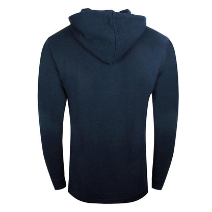 Navy Blue - Back - Cavalli Class Mens Reversed Logo Full Zip Hoodie