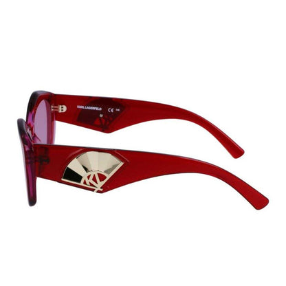 Wine Red - Back - Karl Lagerfeld Womens-Ladies Gradient Sunglasses