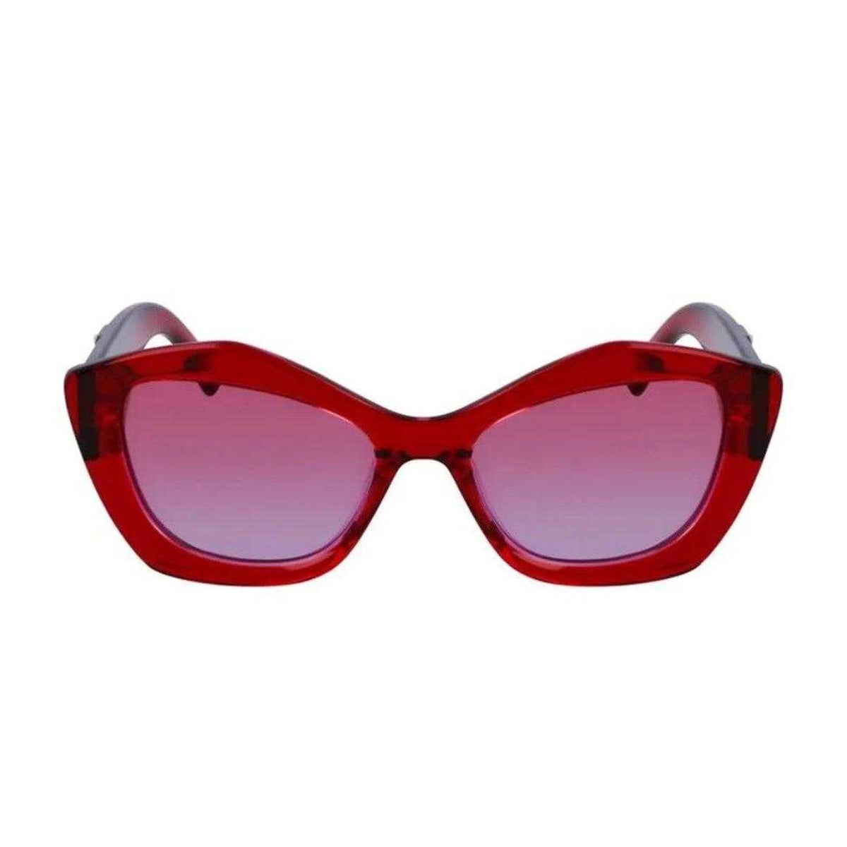 Wine Red - Front - Karl Lagerfeld Womens-Ladies Gradient Sunglasses