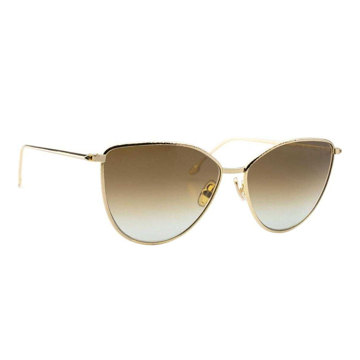 Gold - Back - Victoria Beckham Womens-Ladies Cat Eye Sunglasses