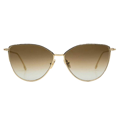 Gold - Front - Victoria Beckham Womens-Ladies Cat Eye Sunglasses