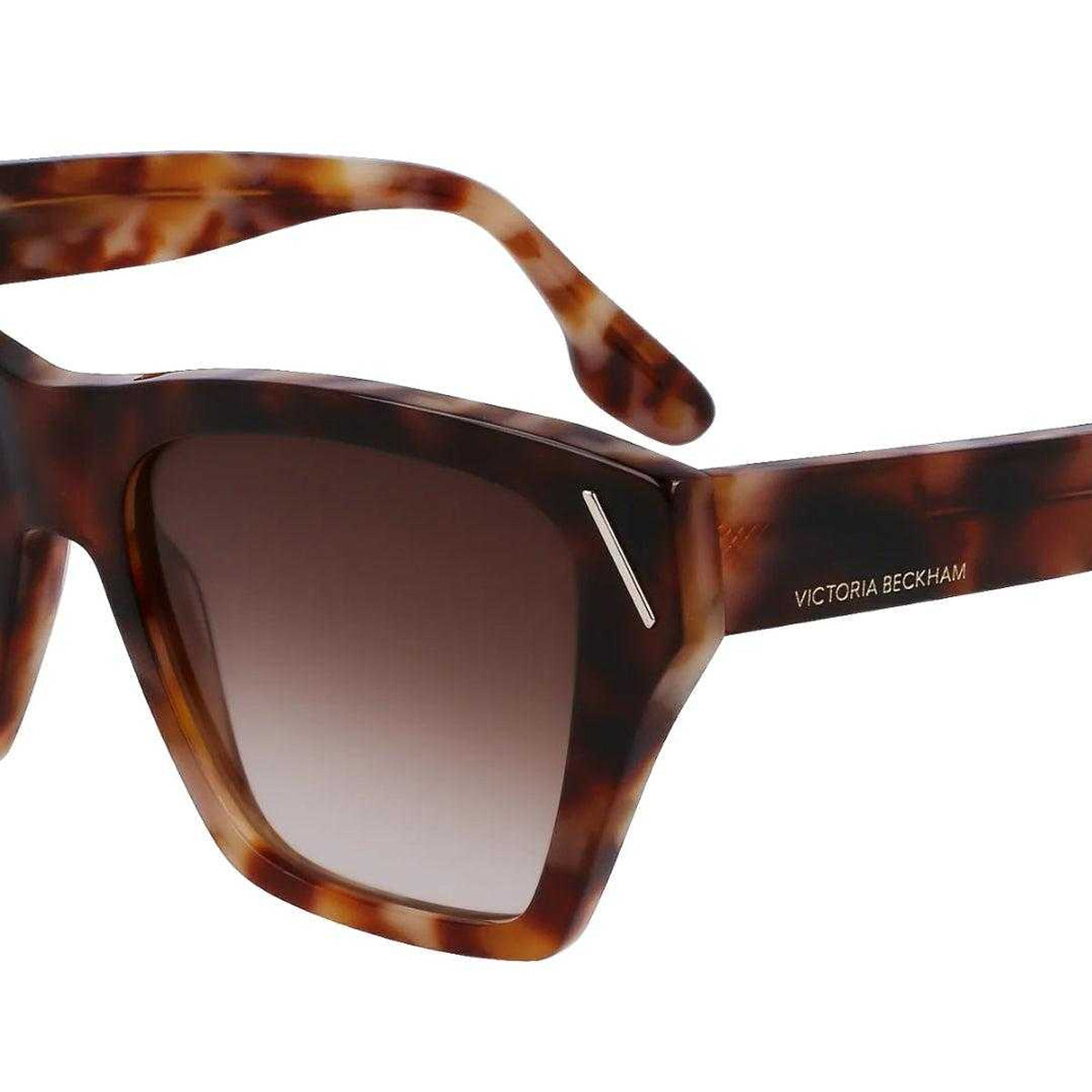 Havana - Back - Victoria Beckham Womens-Ladies VB646S Gradient Sunglasses
