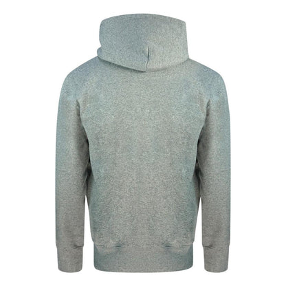 Grey - Back - Champion Mens Icon Logo Hoodie