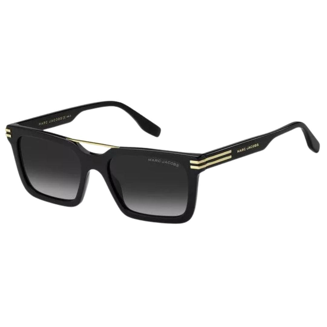 Black-Dark Grey - Back - Marc Jacobs Mens Rectangular Sunglasses