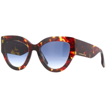 Havana Red - Front - Victoria Beckham Womens-Ladies Cat Eye Sunglasses