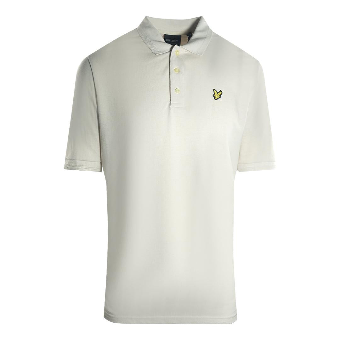 Light Mist - Front - Lyle & Scott Mens Textured Tipped Polo Shirt