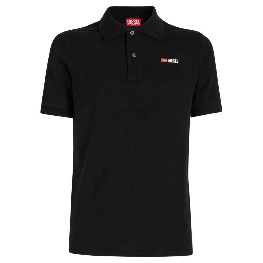 Black - Lifestyle - Diesel Mens T-Smith-Div Polo Shirt