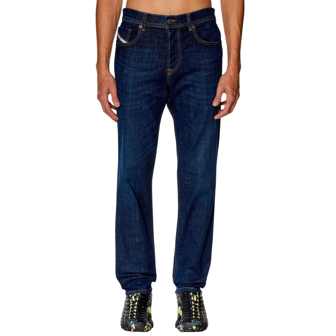 Dark Blue - Side - Diesel Mens 2023 D-Finitive Jeans