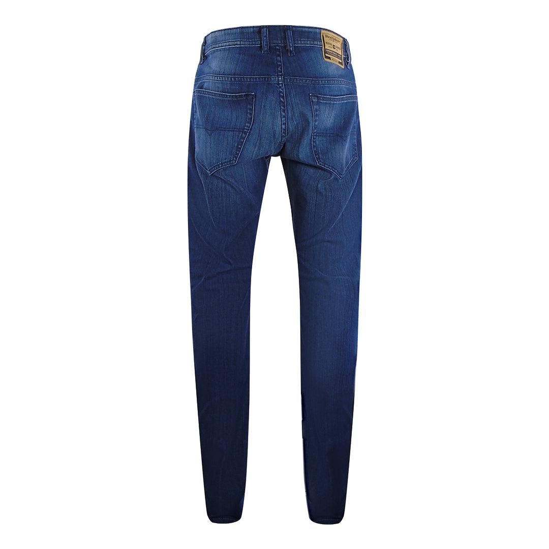 Blue - Back - Diesel Mens Larkee-X Denim Jeans