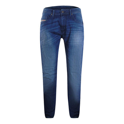 Blue - Front - Diesel Mens Larkee-X Denim Jeans