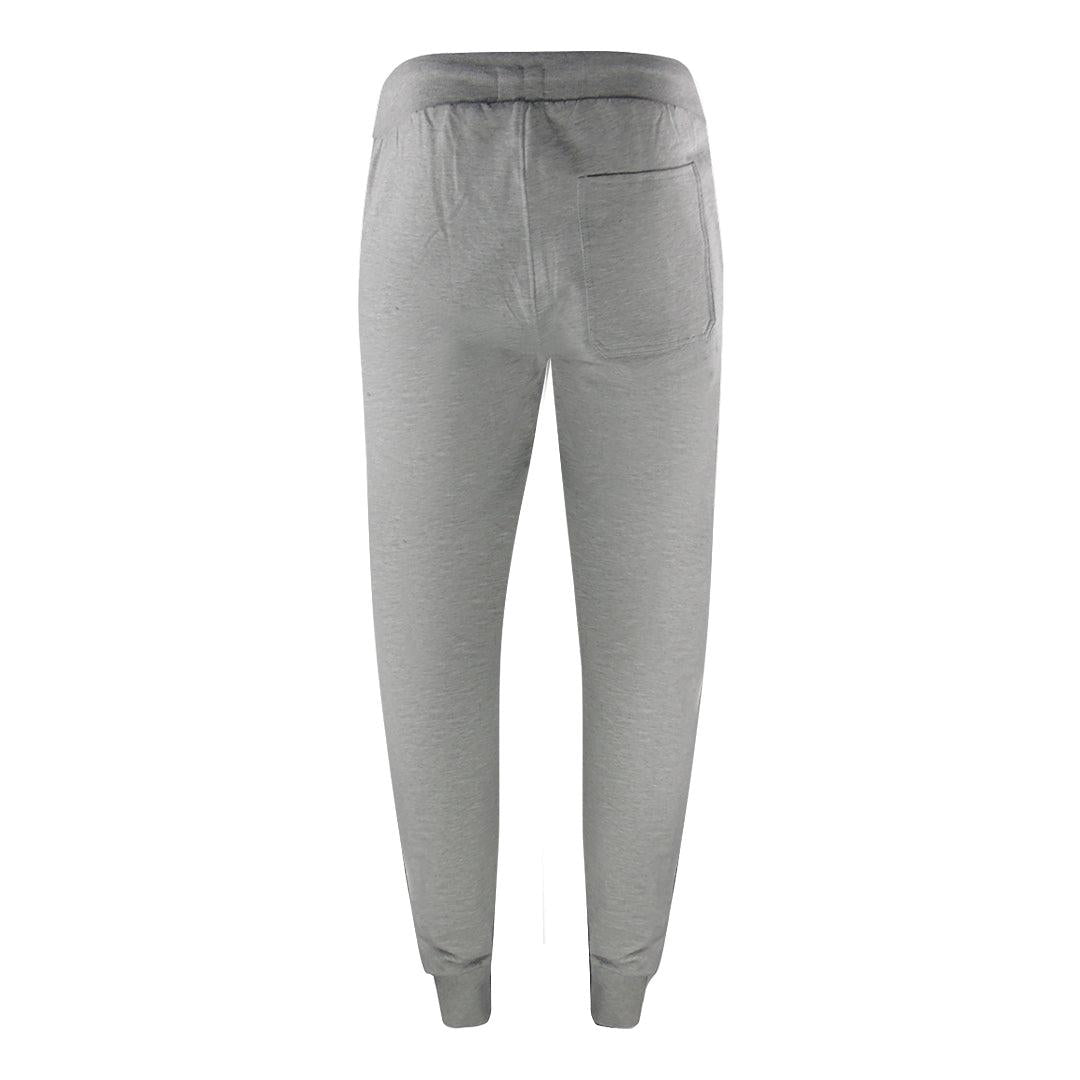 Grey - Close up - Aquascutum Mens London Logo Crew Neck Tracksuit Set