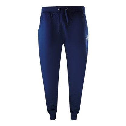 Navy Blue - Close up - Aquascutum Mens London Logo Crew Neck Tracksuit Set