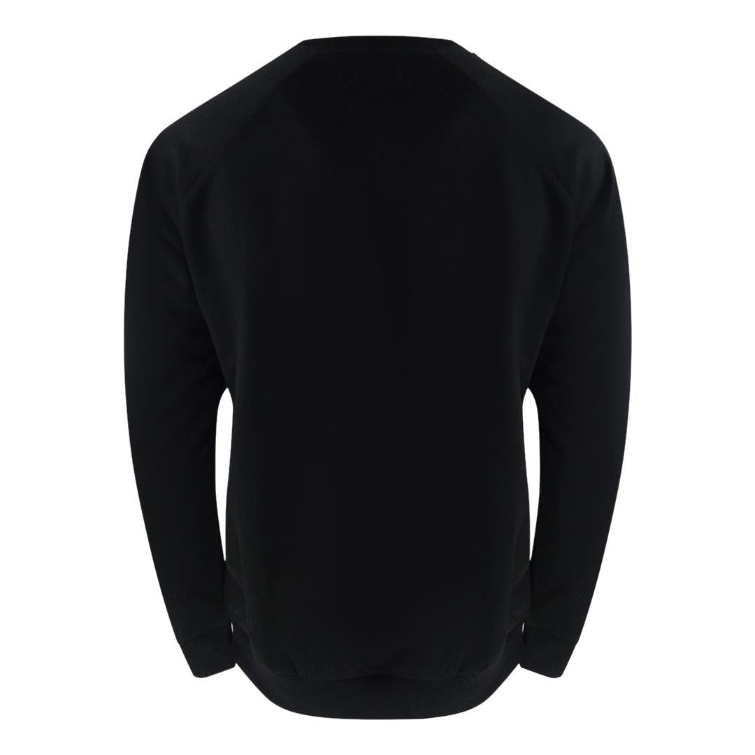 Black - Side - Aquascutum Mens London Logo Crew Neck Tracksuit Set