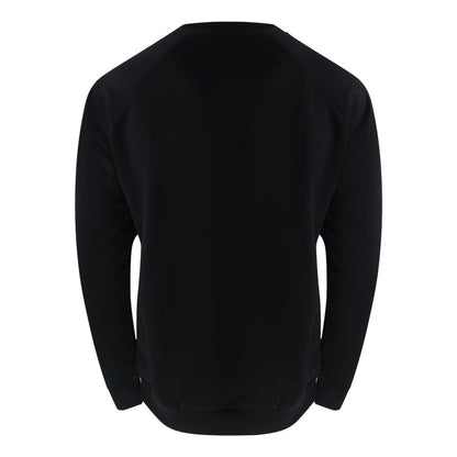 Black - Side - Aquascutum Mens London Logo Crew Neck Tracksuit Set