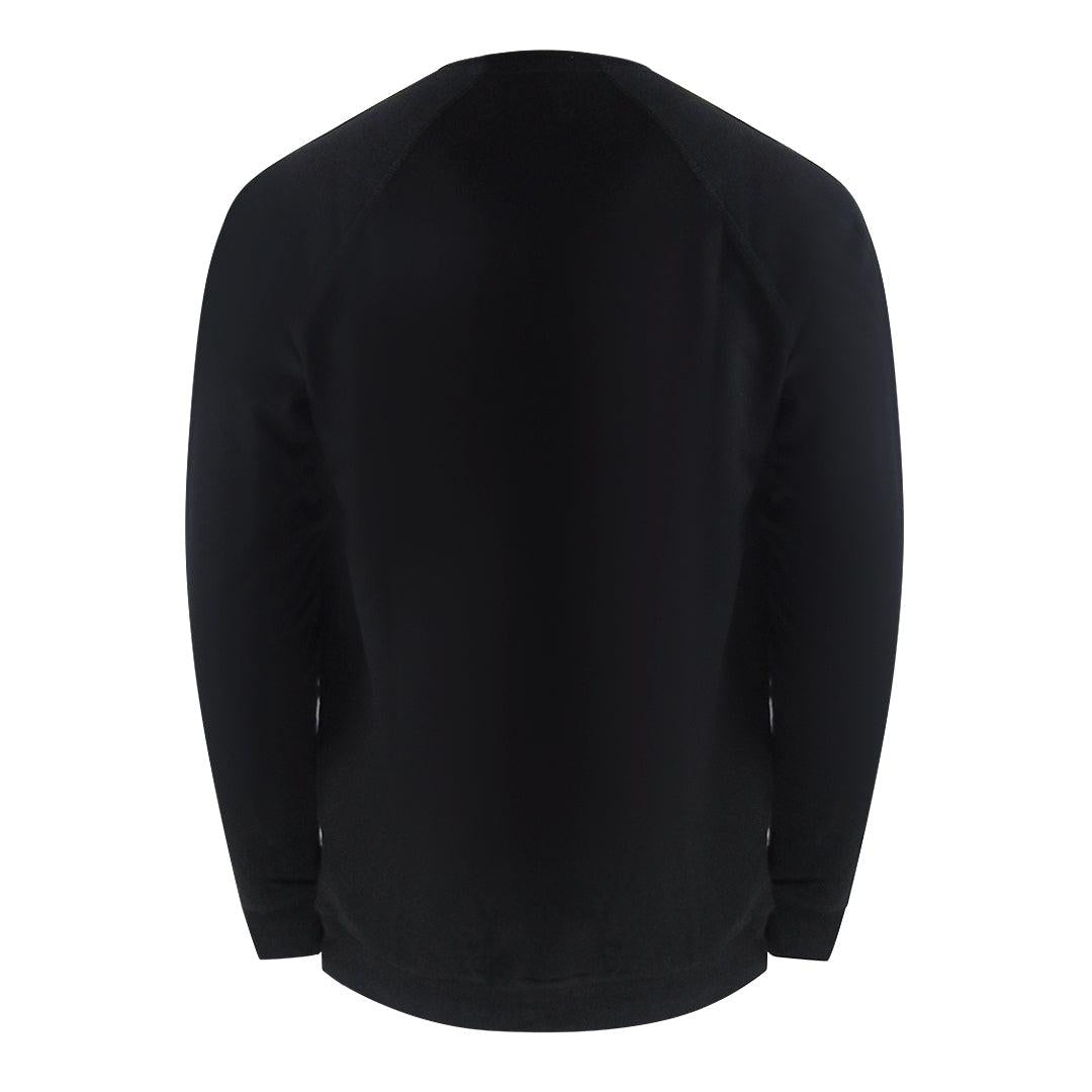 Black - Side - Aquascutum Mens Crest Crew Neck Tracksuit Set