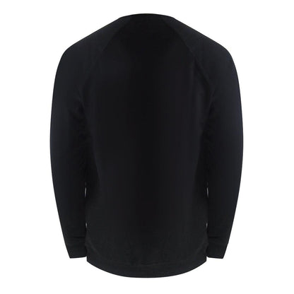 Black - Side - Aquascutum Mens Crest Crew Neck Tracksuit Set