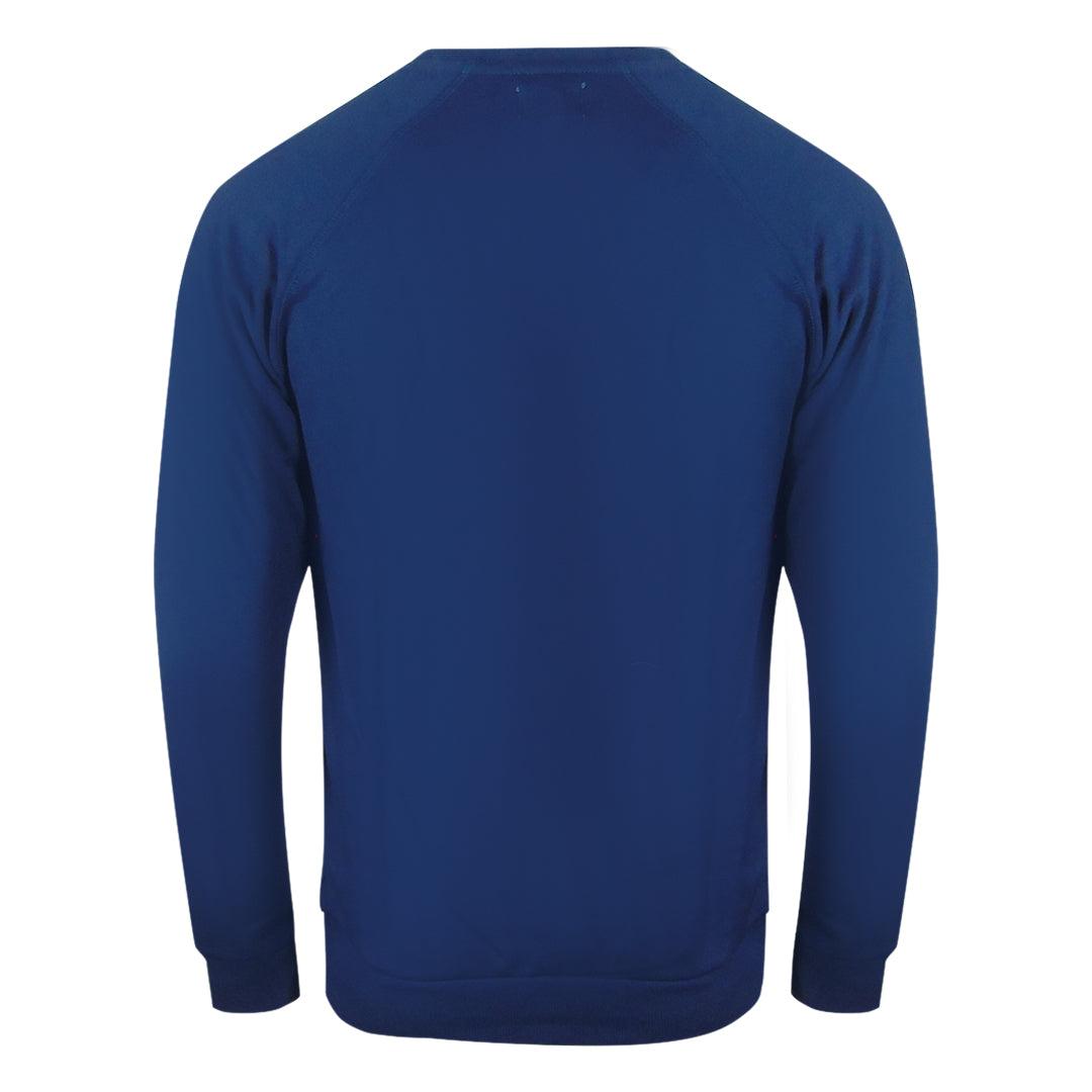 Navy Blue - Side - Aquascutum Mens Crest Crew Neck Tracksuit Set
