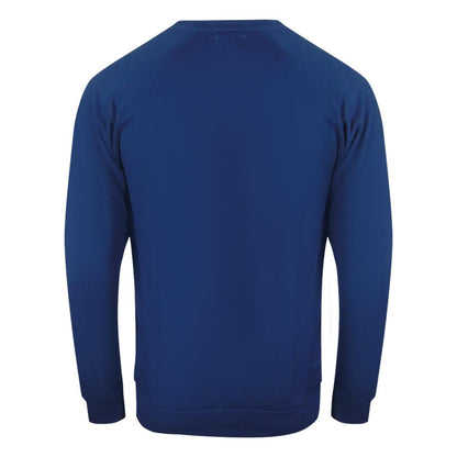 Navy Blue - Side - Aquascutum Mens Crest Crew Neck Tracksuit Set