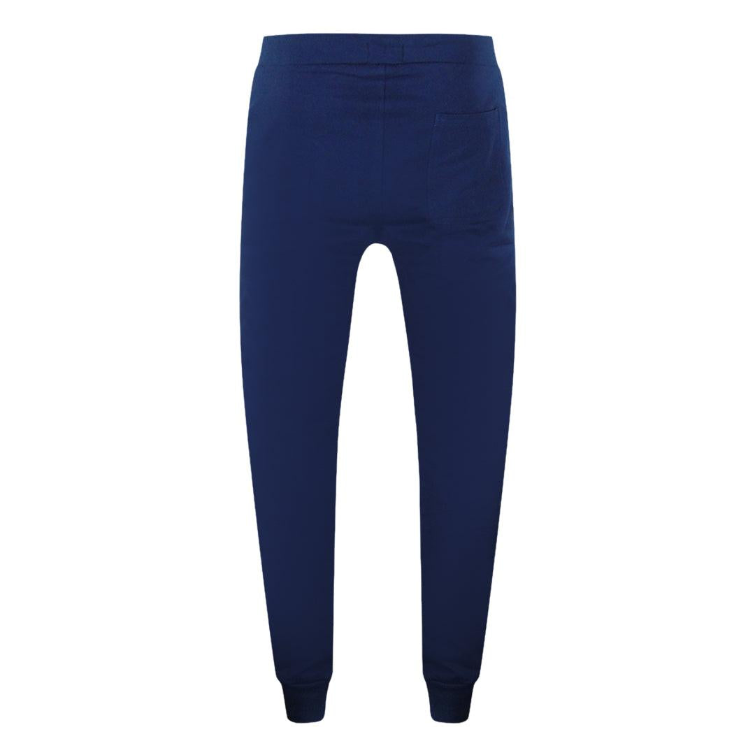 Navy Blue - Close up - Aquascutum Mens Crest Crew Neck Tracksuit Set