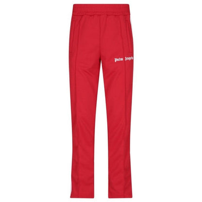 Classic Red - Side - Palm Angels Mens Classic Striped Tracksuit Bottoms