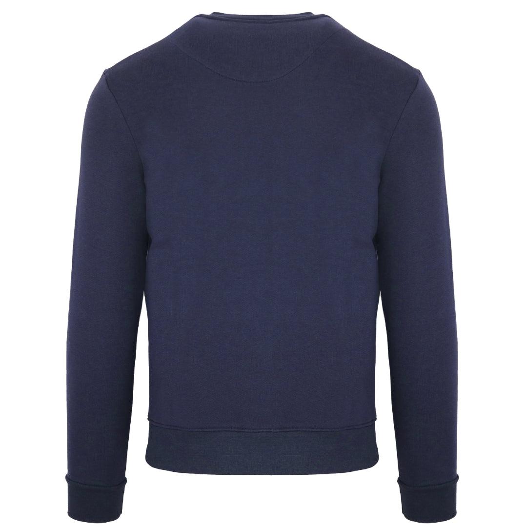Navy - Back - Aquascutum Mens Aldis Sweatshirt