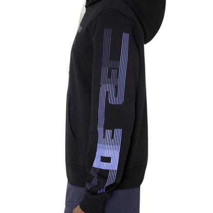 Black - Back - Diesel Mens Faded Logo Hoodie