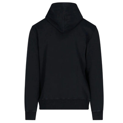 Black - Back - Diesel Mens Industry Denim Division Logo Hoodie