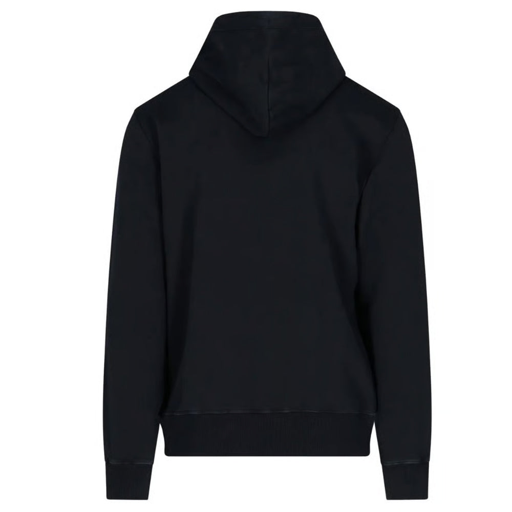 Black - Back - Diesel Mens Industry Denim Division Hoodie