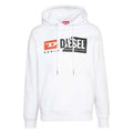 White - Front - Diesel Mens Cut Logo Hoodie
