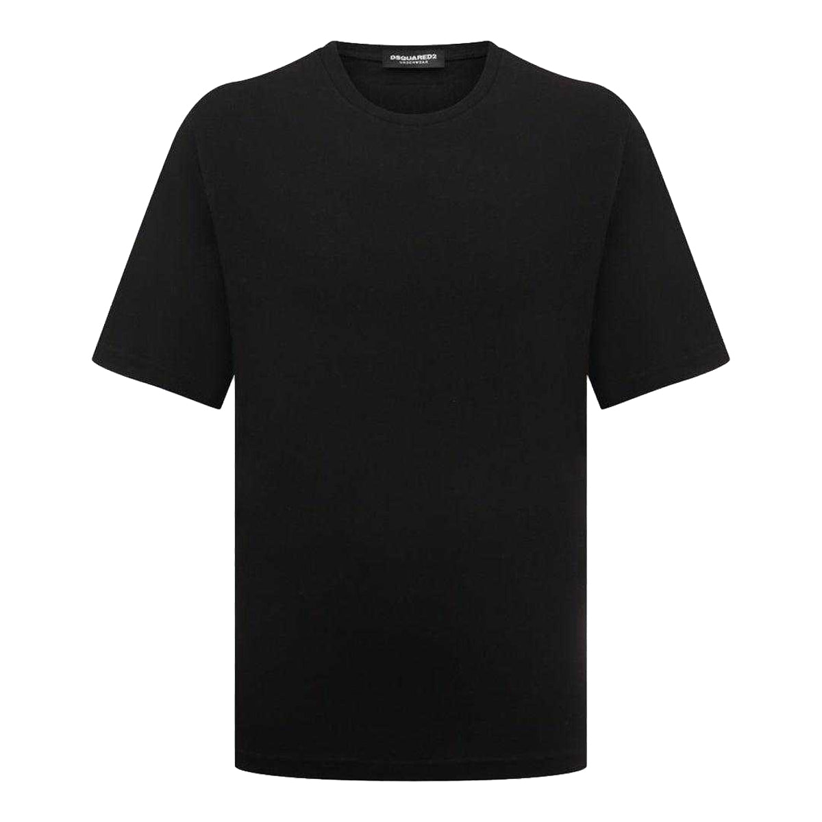 Black - Front - DSquared2 Mens Logo T-Shirt