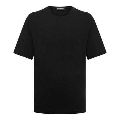 Black - Front - DSquared2 Mens Logo T-Shirt
