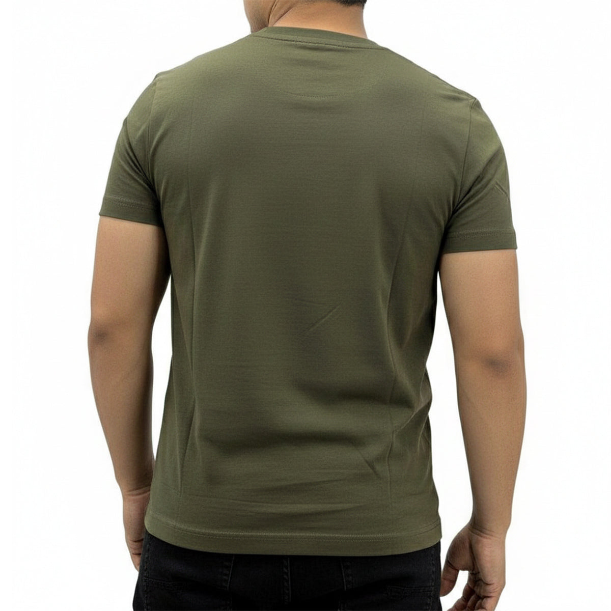 Green - Back - Diesel Mens Monotone Logo T-Shirt
